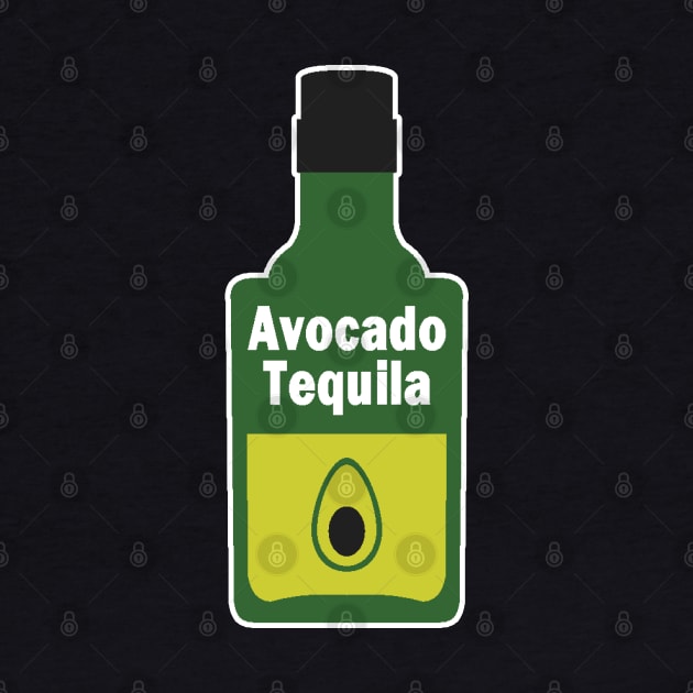 Bottle of Avocado Tequila by Etopix